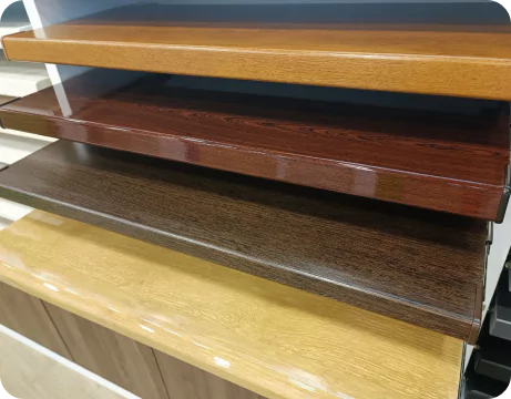 Подоконники в шоуруме Окна от Природы