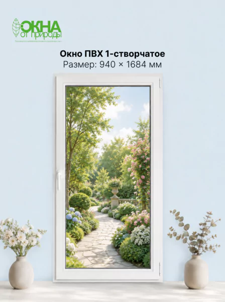 Окно ПВХ 940 &times; 1684 мм
