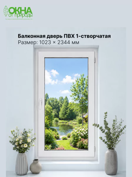 Балконная дверь ПВХ 1023 &times; 2344 мм